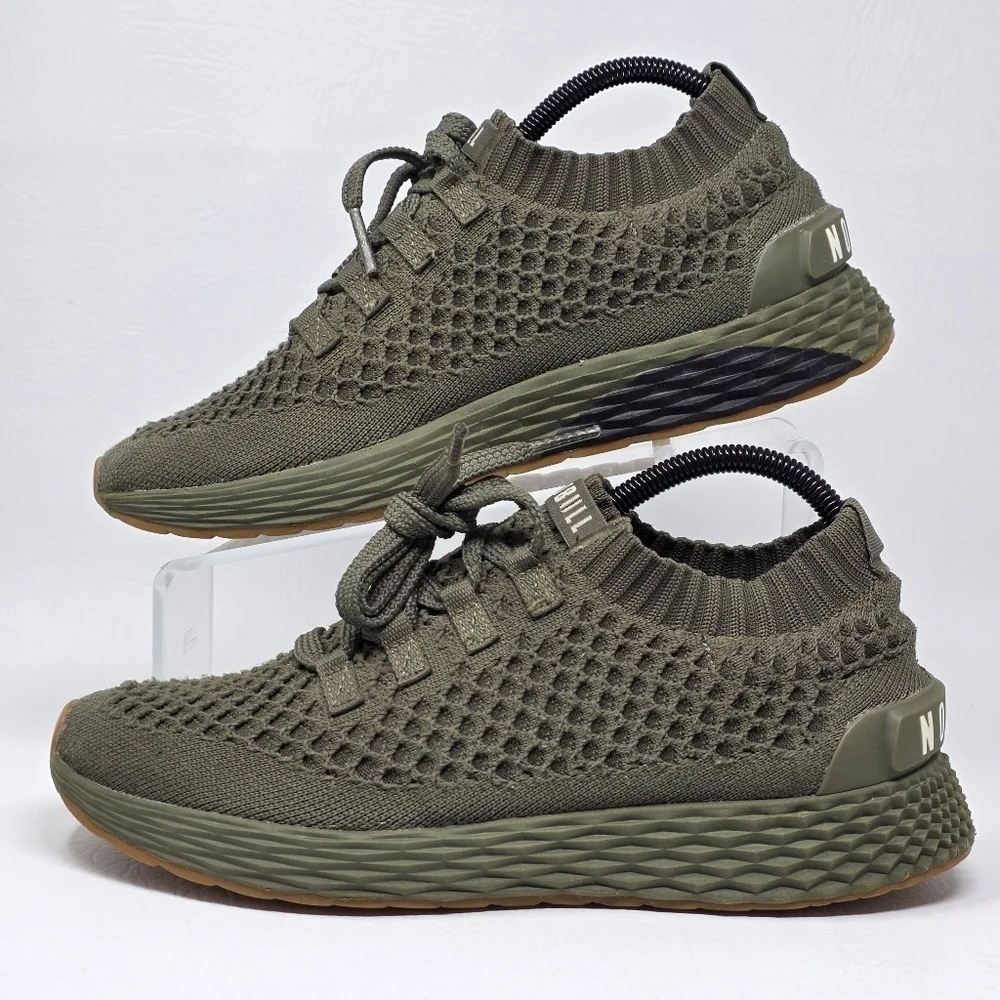Nobull Aspire Gray Knit Trainers Running Shoes Size Women 9 Men 7.5 Pre-onwed